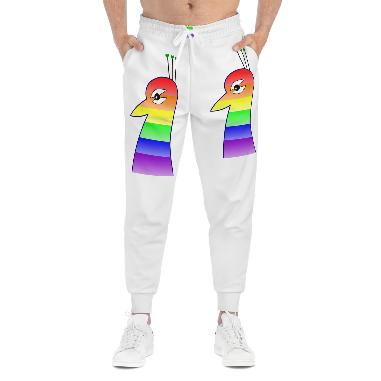 LGBQT P'COK PRIDE Themed Athletic Joggers, LGBTQ+ Activewear, Comfortable Sweatpants, Colorful Joggers for Parades, Pride Month Apparel