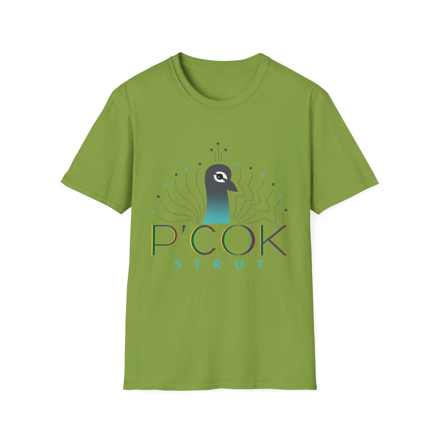 Stylish P’COK STRUT Graphic Tee for Casual Wear, Gift for Nature Lovers, Birthday Gift, Eco-Friendly Apparel, Trendy Summer Shirt