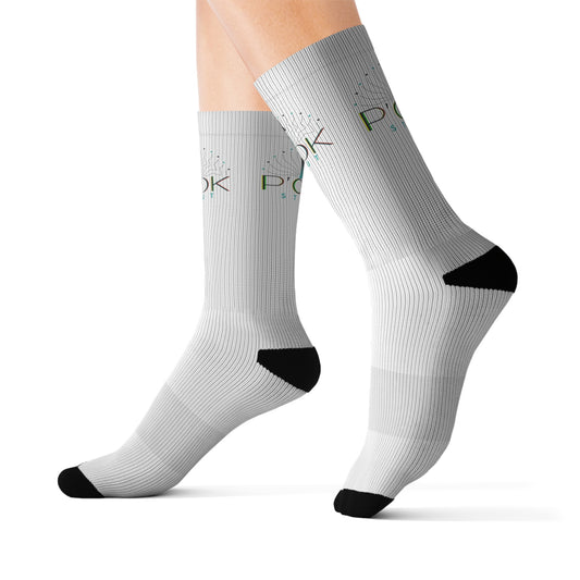P’COK STRUT Custom Sublimation Socks for Unique Style, Gift for Her, Fun Fashion Accessories, Festival Wear, Personalized Gift
