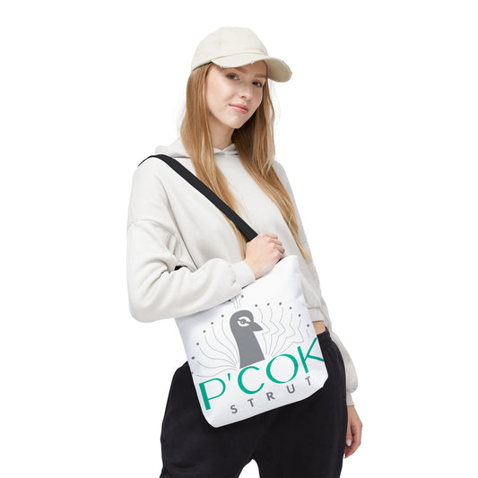 P’COK STRUT Tote Bag - Stylish Eco-Friendly Bag, Perfect for Shopping, Beach Days, Gift for Her, Unique Design