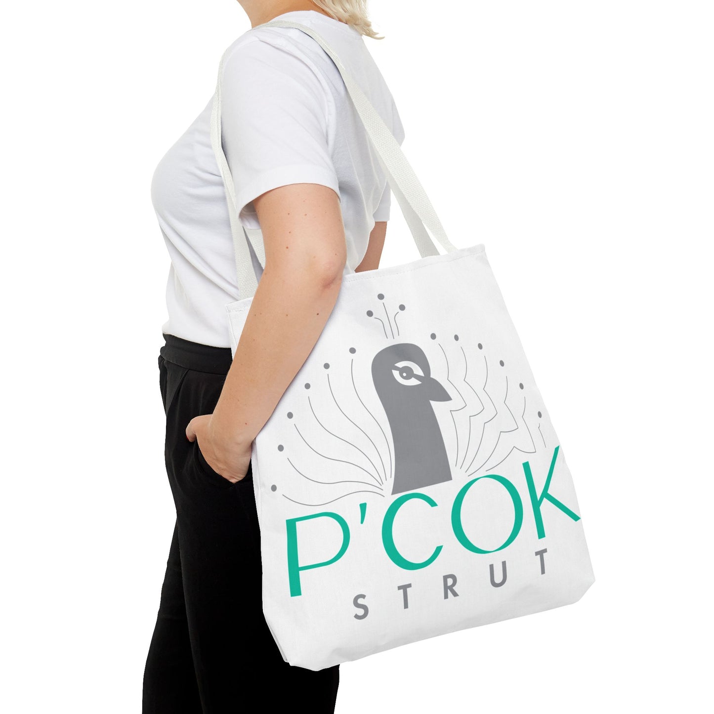 P’COK STRUT Tote Bag - Stylish Eco-Friendly Bag, Perfect for Shopping, Beach Days, Gift for Her, Unique Design