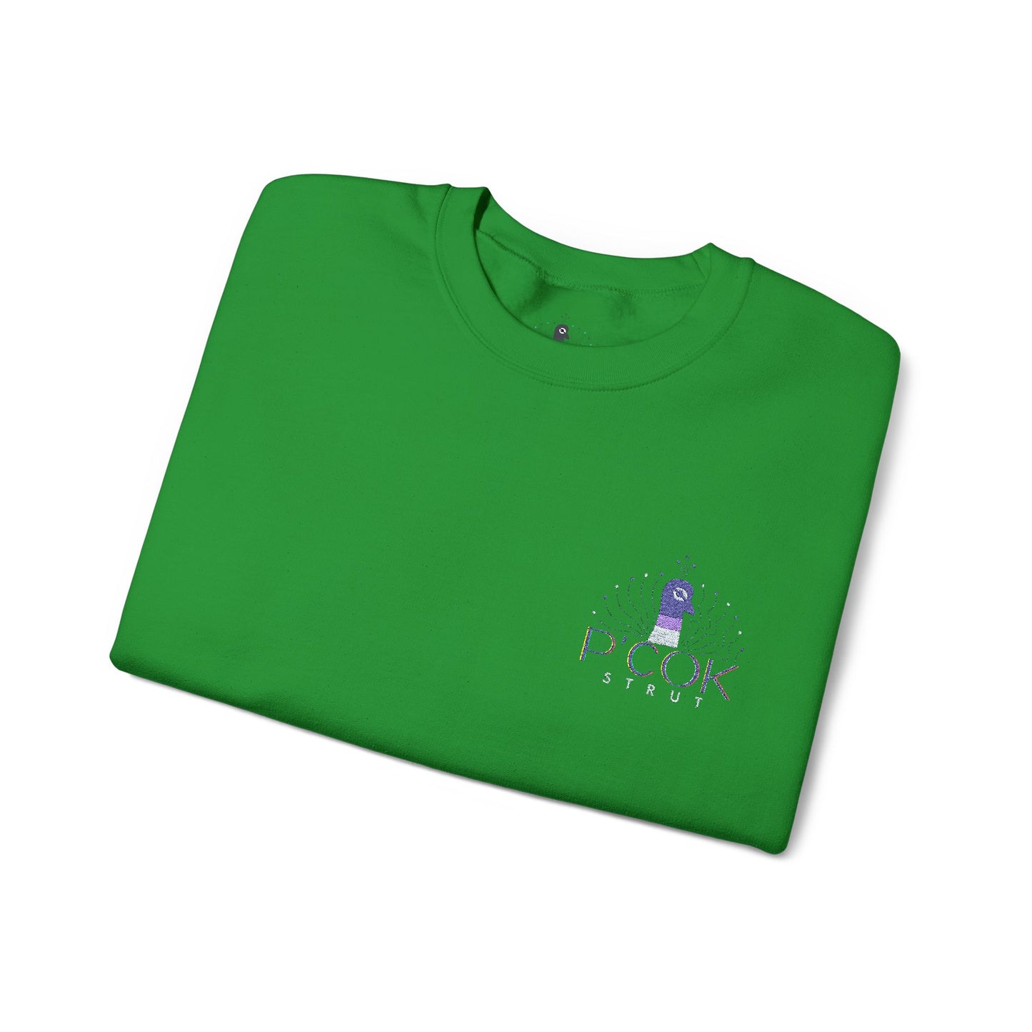 P’COK STRUT Cozy Unisex Crewneck Sweatshirt - Casual Comfort, Perfect for Relaxing Days, Gift for Friends, Ideal for Holidays and Lounging
