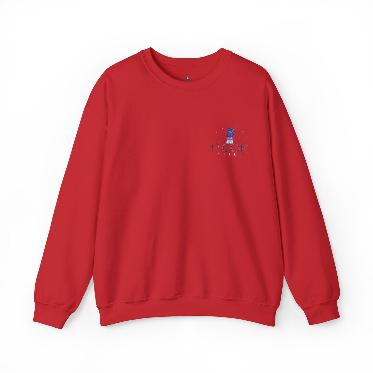 P’COK STRUT Cozy Unisex Crewneck Sweatshirt - Casual Comfort, Perfect for Relaxing Days, Gift for Friends, Ideal for Holidays and Lounging