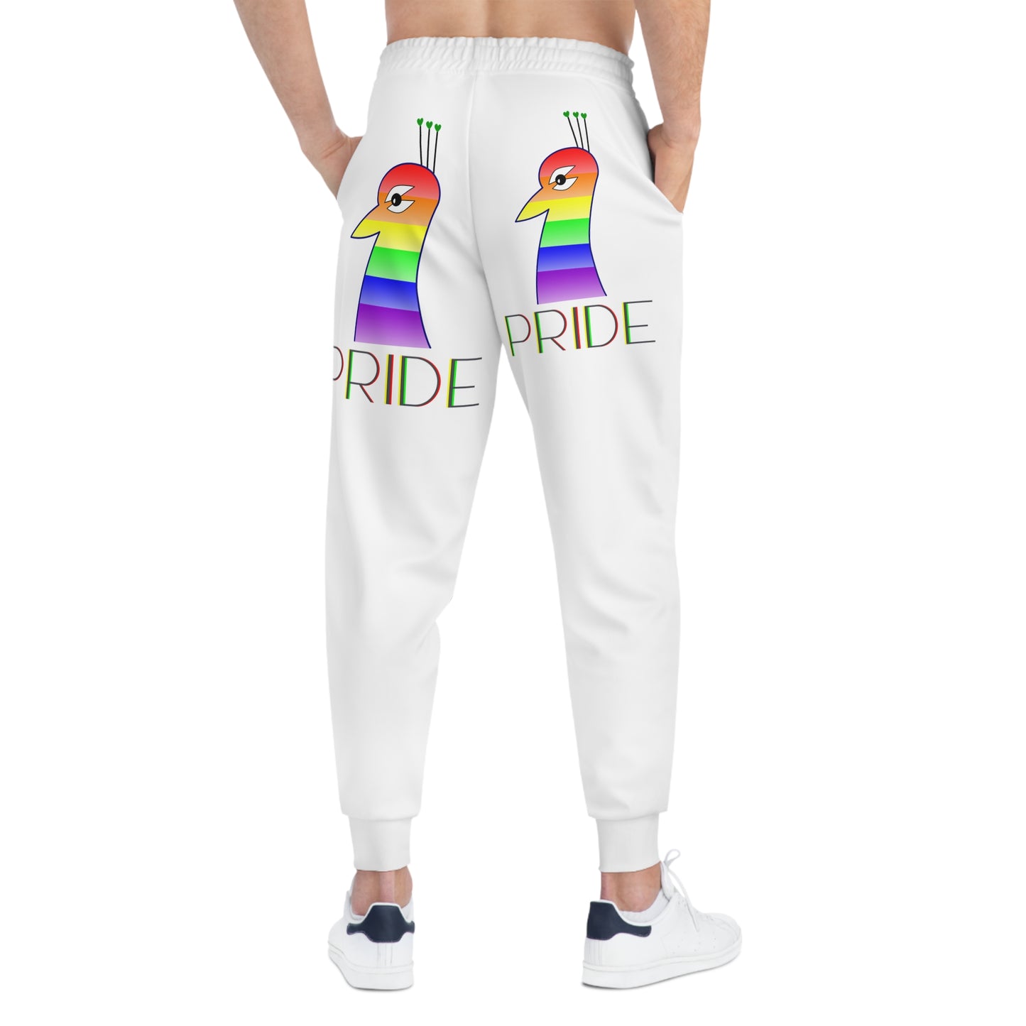 LGBQT P'COK PRIDE Themed Athletic Joggers, LGBTQ+ Activewear, Comfortable Sweatpants, Colorful Joggers for Parades, Pride Month Apparel