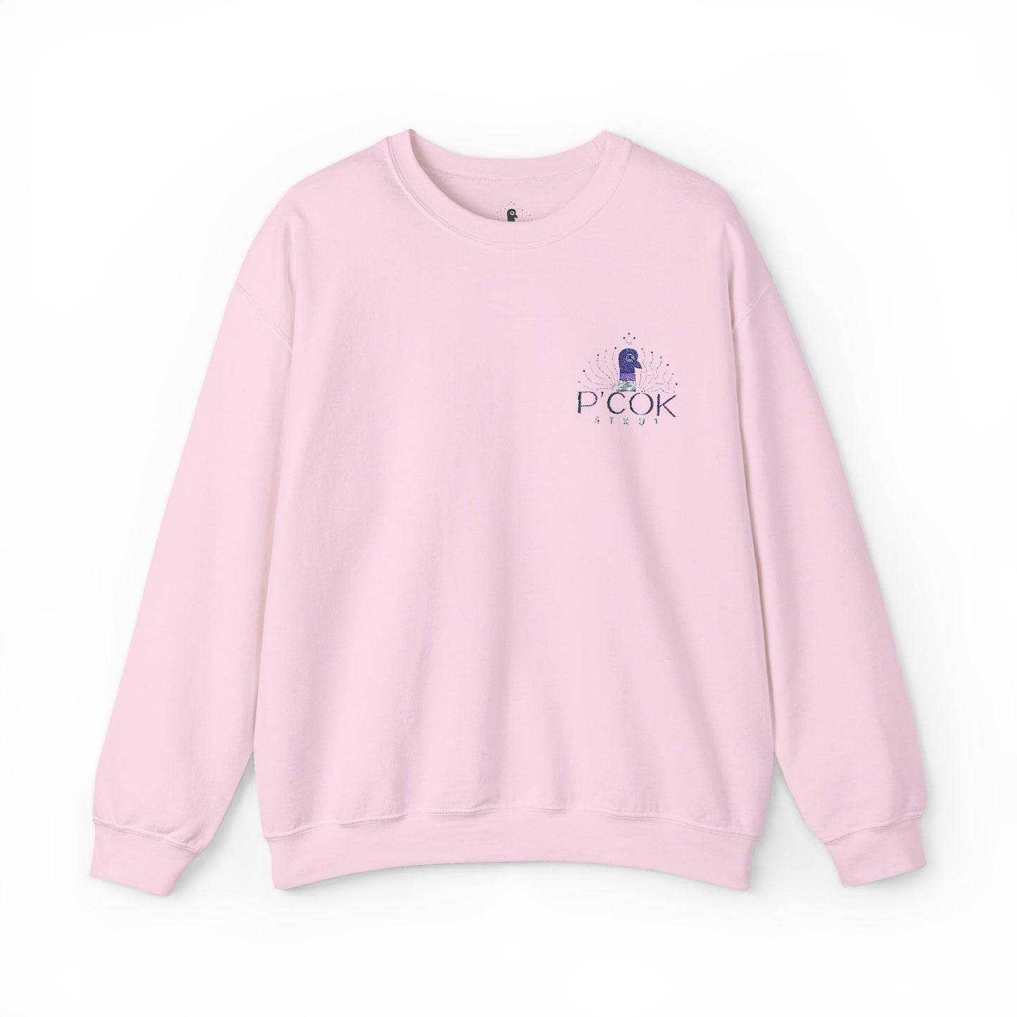 P’COK STRUT Cozy Unisex Crewneck Sweatshirt - Casual Comfort, Perfect for Relaxing Days, Gift for Friends, Ideal for Holidays and Lounging
