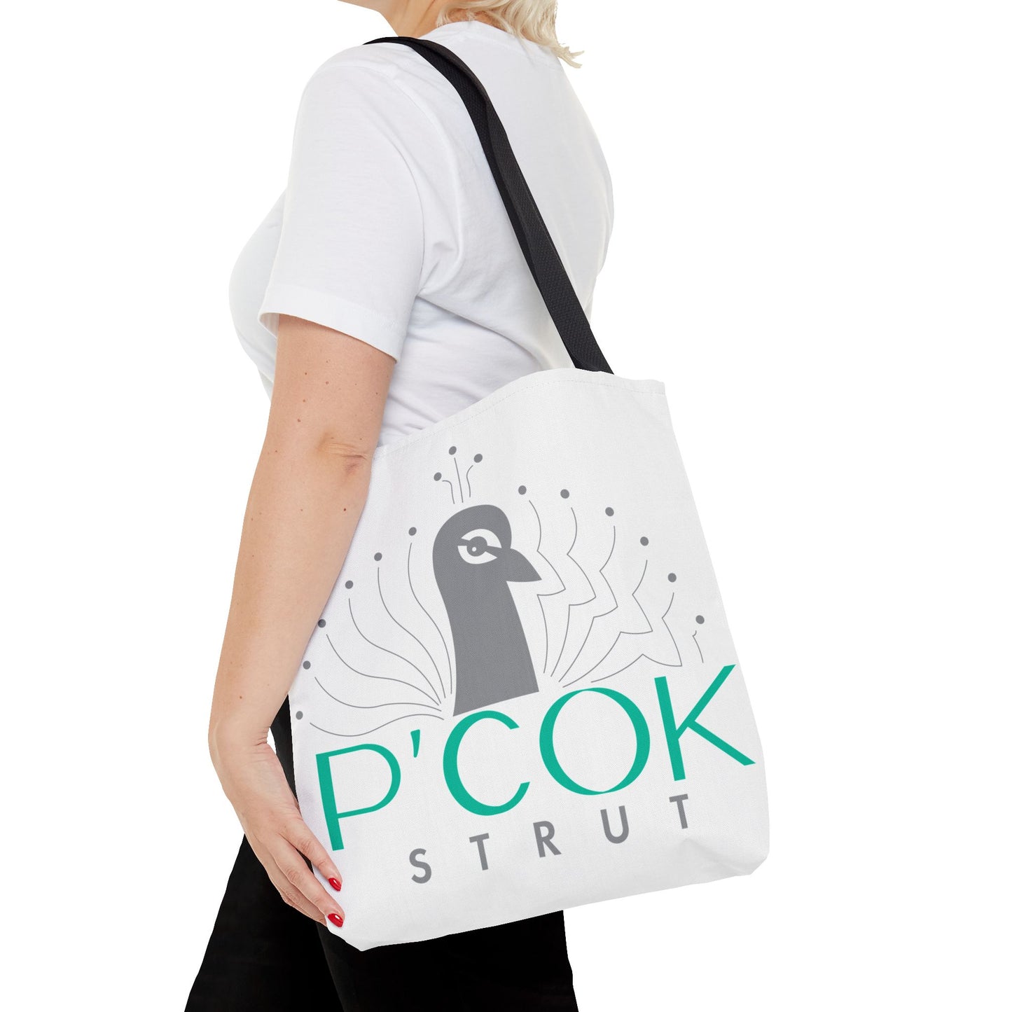 P’COK STRUT Tote Bag - Stylish Eco-Friendly Bag, Perfect for Shopping, Beach Days, Gift for Her, Unique Design