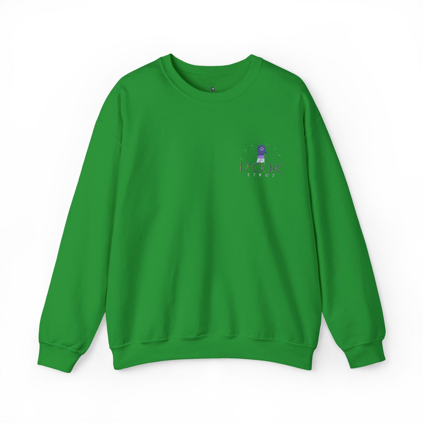 P’COK STRUT Cozy Unisex Crewneck Sweatshirt - Casual Comfort, Perfect for Relaxing Days, Gift for Friends, Ideal for Holidays and Lounging