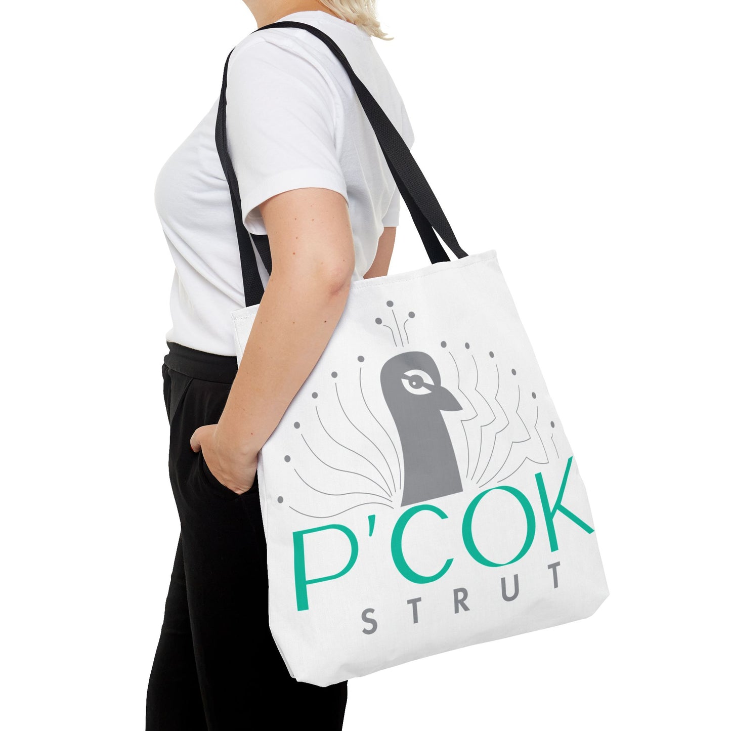 P’COK STRUT Tote Bag - Stylish Eco-Friendly Bag, Perfect for Shopping, Beach Days, Gift for Her, Unique Design