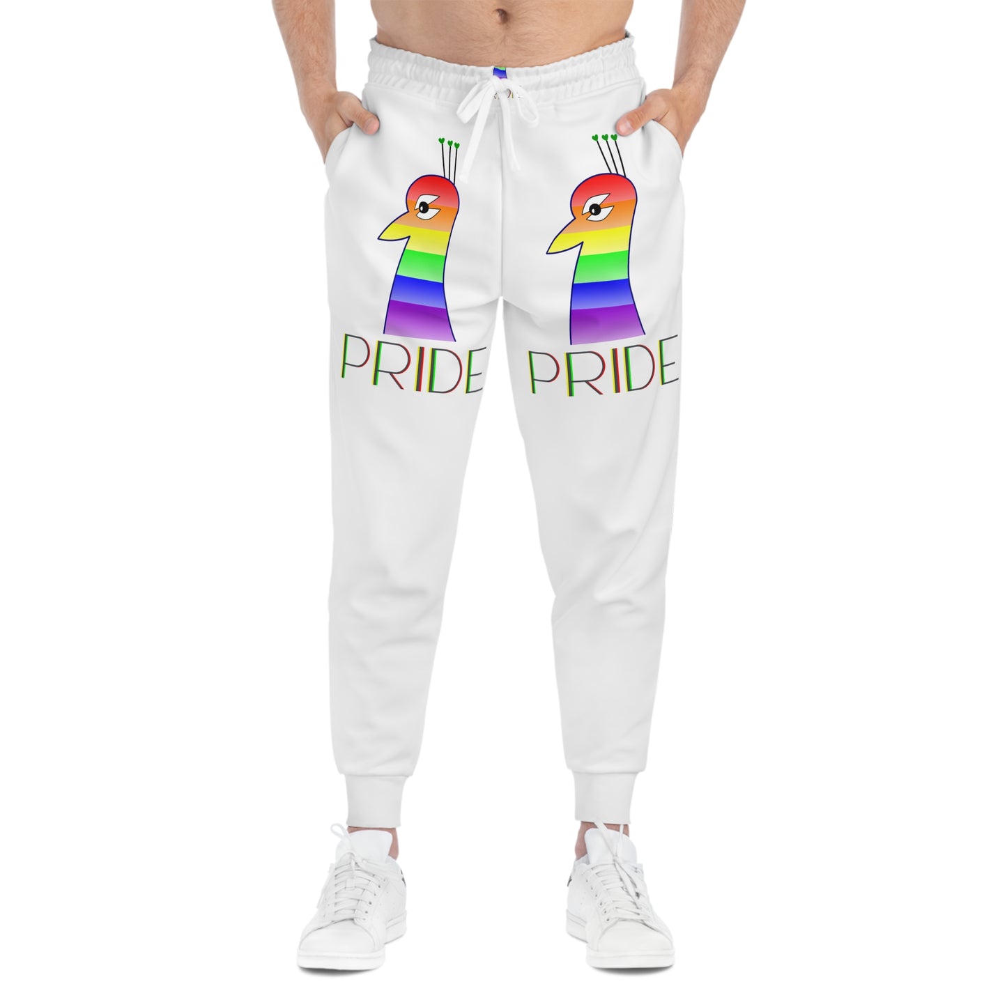 LGBQT P'COK PRIDE Themed Athletic Joggers, LGBTQ+ Activewear, Comfortable Sweatpants, Colorful Joggers for Parades, Pride Month Apparel