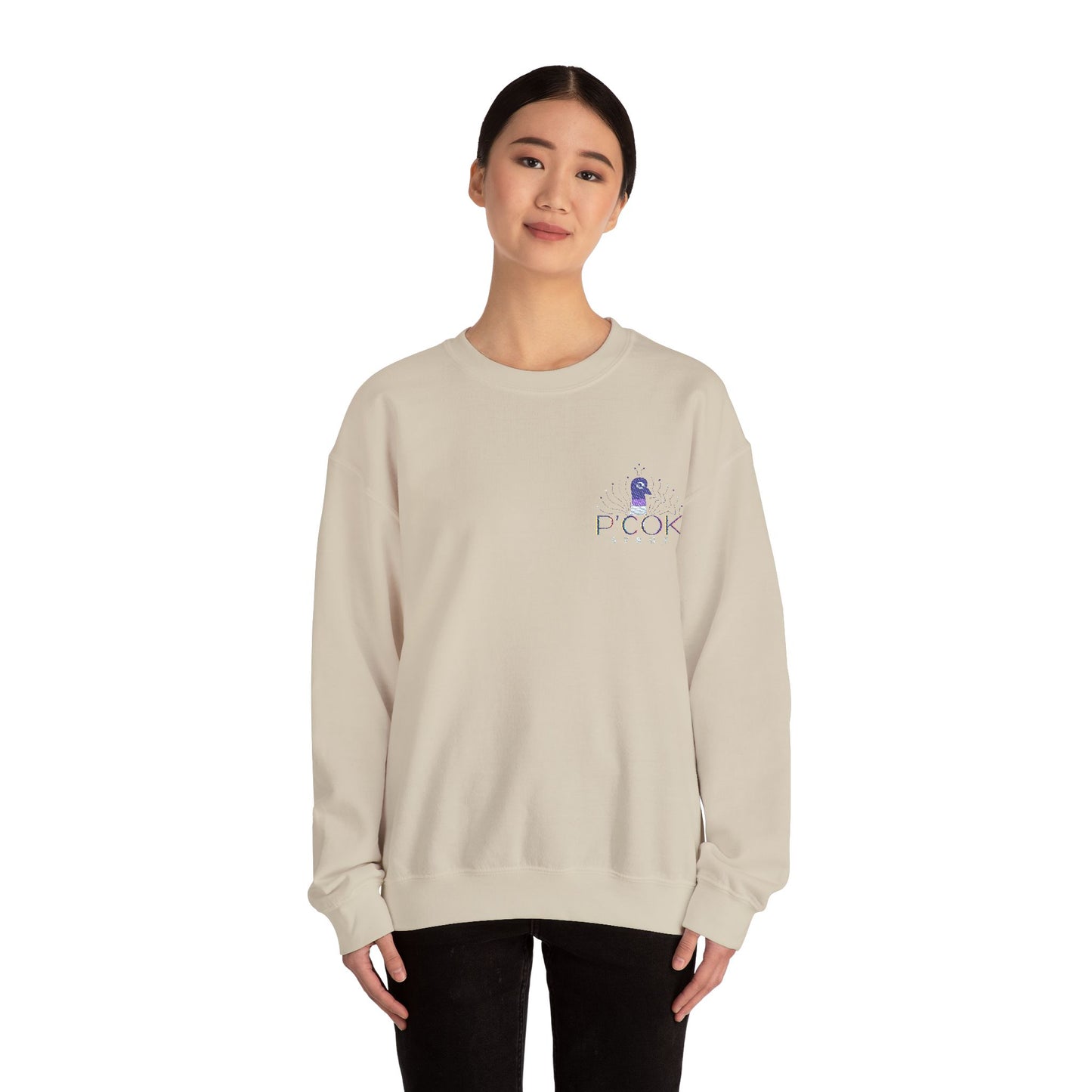 P’COK STRUT Cozy Unisex Crewneck Sweatshirt - Casual Comfort, Perfect for Relaxing Days, Gift for Friends, Ideal for Holidays and Lounging