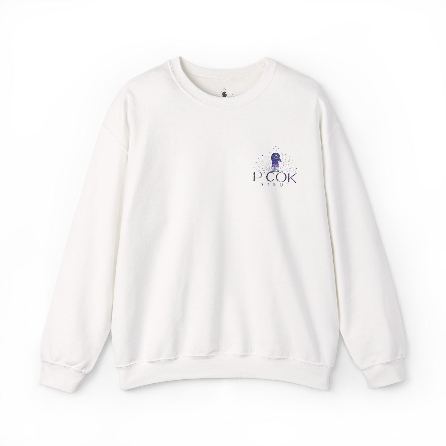 P’COK STRUT Cozy Unisex Crewneck Sweatshirt - Casual Comfort, Perfect for Relaxing Days, Gift for Friends, Ideal for Holidays and Lounging
