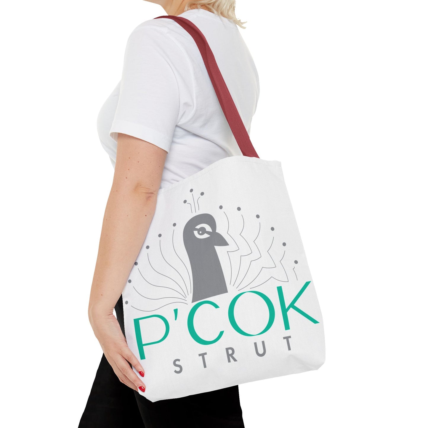 P’COK STRUT Tote Bag - Stylish Eco-Friendly Bag, Perfect for Shopping, Beach Days, Gift for Her, Unique Design