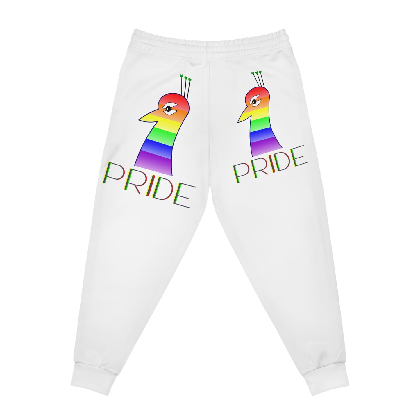 LGBQT P'COK PRIDE Themed Athletic Joggers, LGBTQ+ Activewear, Comfortable Sweatpants, Colorful Joggers for Parades, Pride Month Apparel