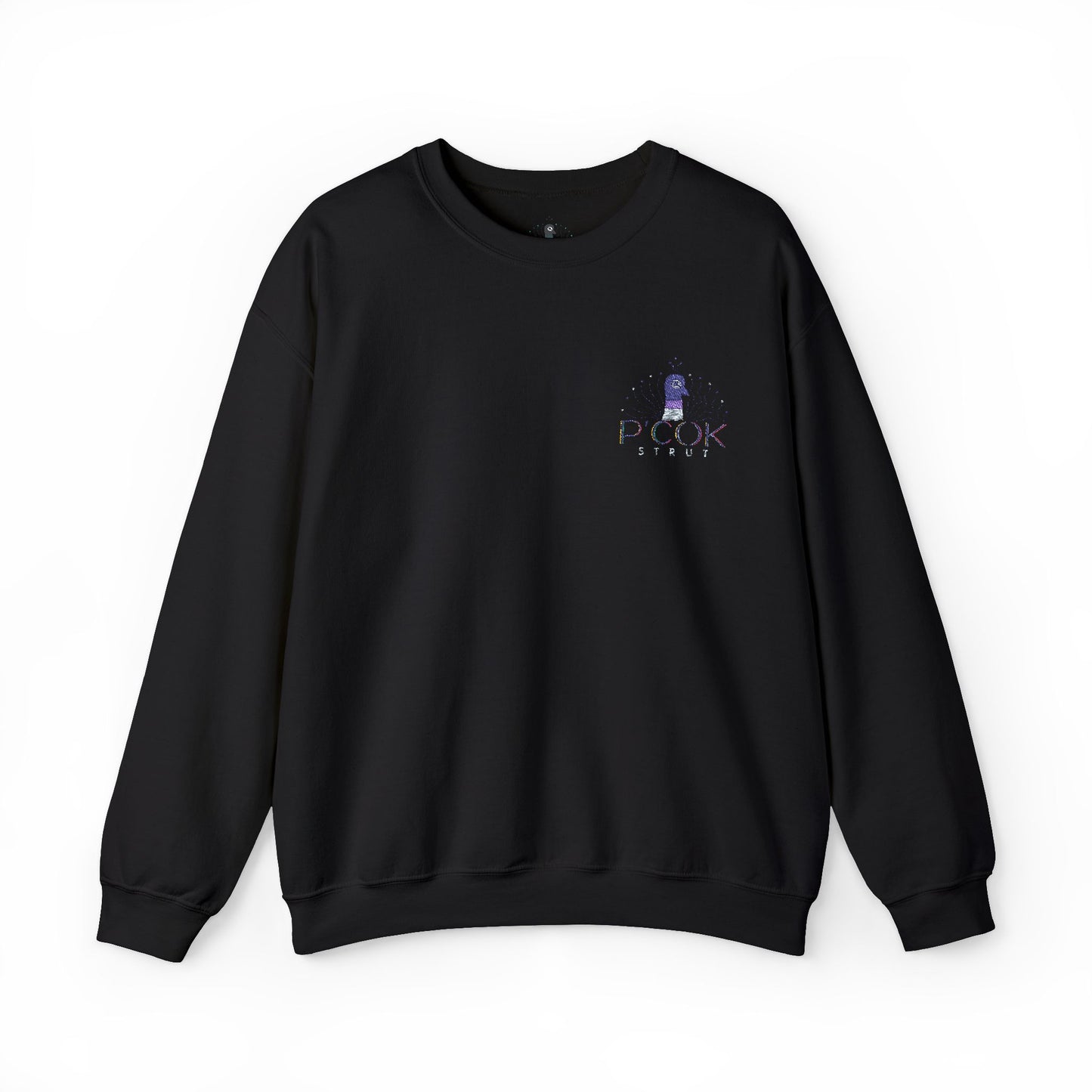 P’COK STRUT Cozy Unisex Crewneck Sweatshirt - Casual Comfort, Perfect for Relaxing Days, Gift for Friends, Ideal for Holidays and Lounging