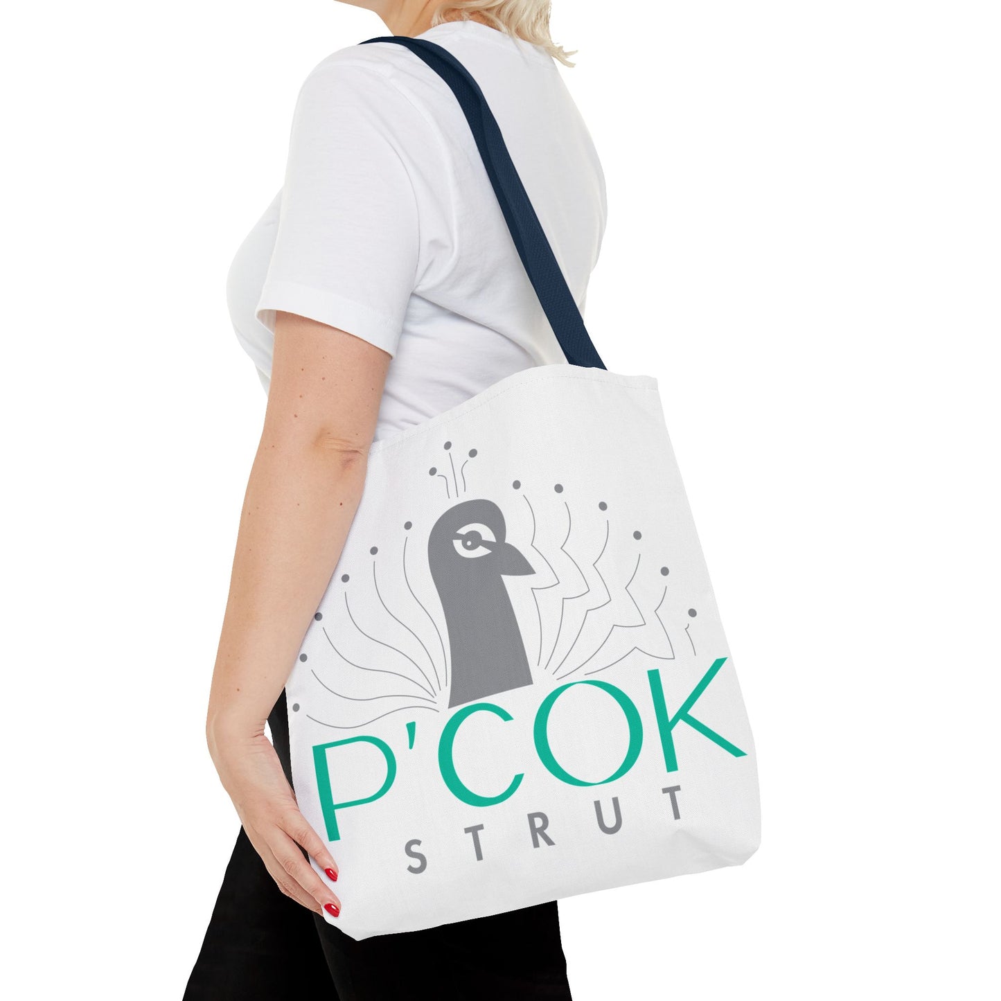 P’COK STRUT Tote Bag - Stylish Eco-Friendly Bag, Perfect for Shopping, Beach Days, Gift for Her, Unique Design