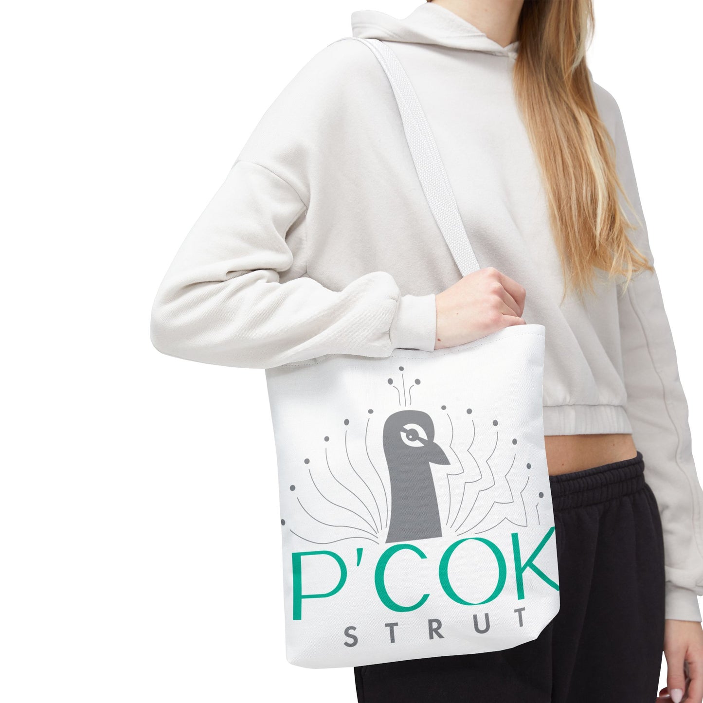 P’COK STRUT Tote Bag - Stylish Eco-Friendly Bag, Perfect for Shopping, Beach Days, Gift for Her, Unique Design